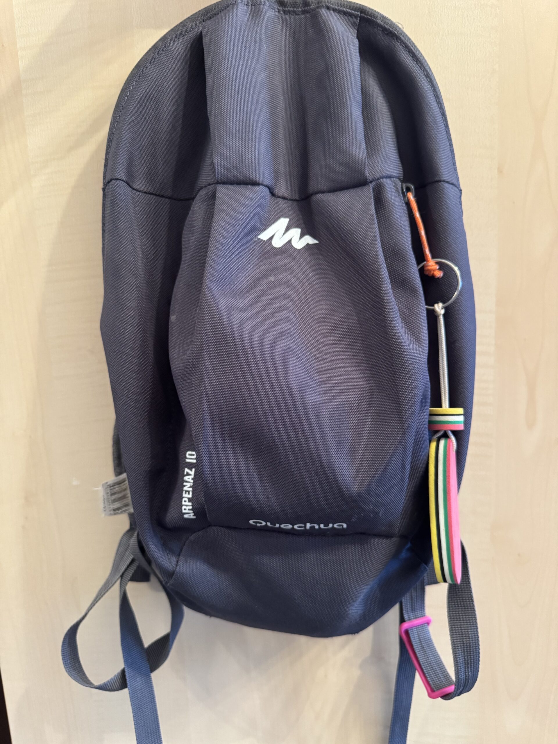 Gray backpack